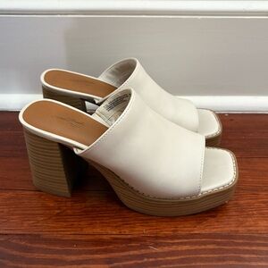 Universal Thread Platform Open Toe Heel Sandals